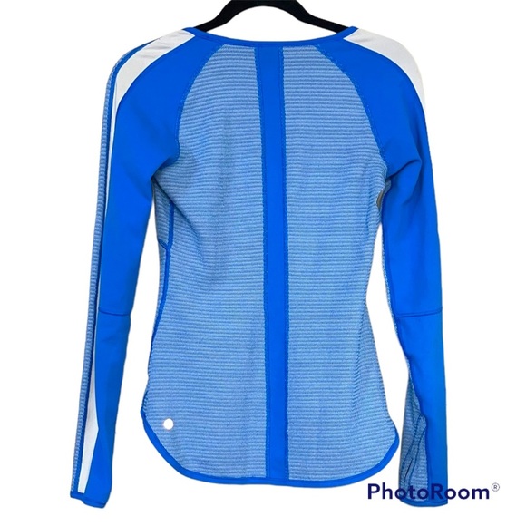 Lululemon Runder Under Top Blue Sz M - Picture 6 of 7